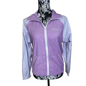 Flawed MacGregor Vintage Colorblock Windbreaker Jacket Full Zip Retro Lavender